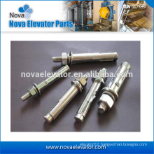 China standard size anchor bolt| elevator gudie rail parts | lift anchor bolt with nuts and washers